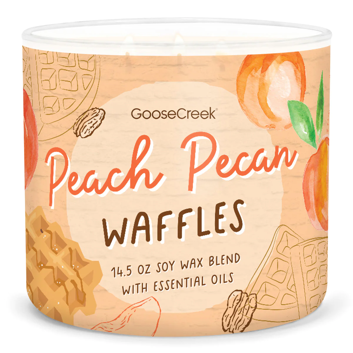 Goose Creek świeca sojowa 3 knoty Peach Pecan Waffles