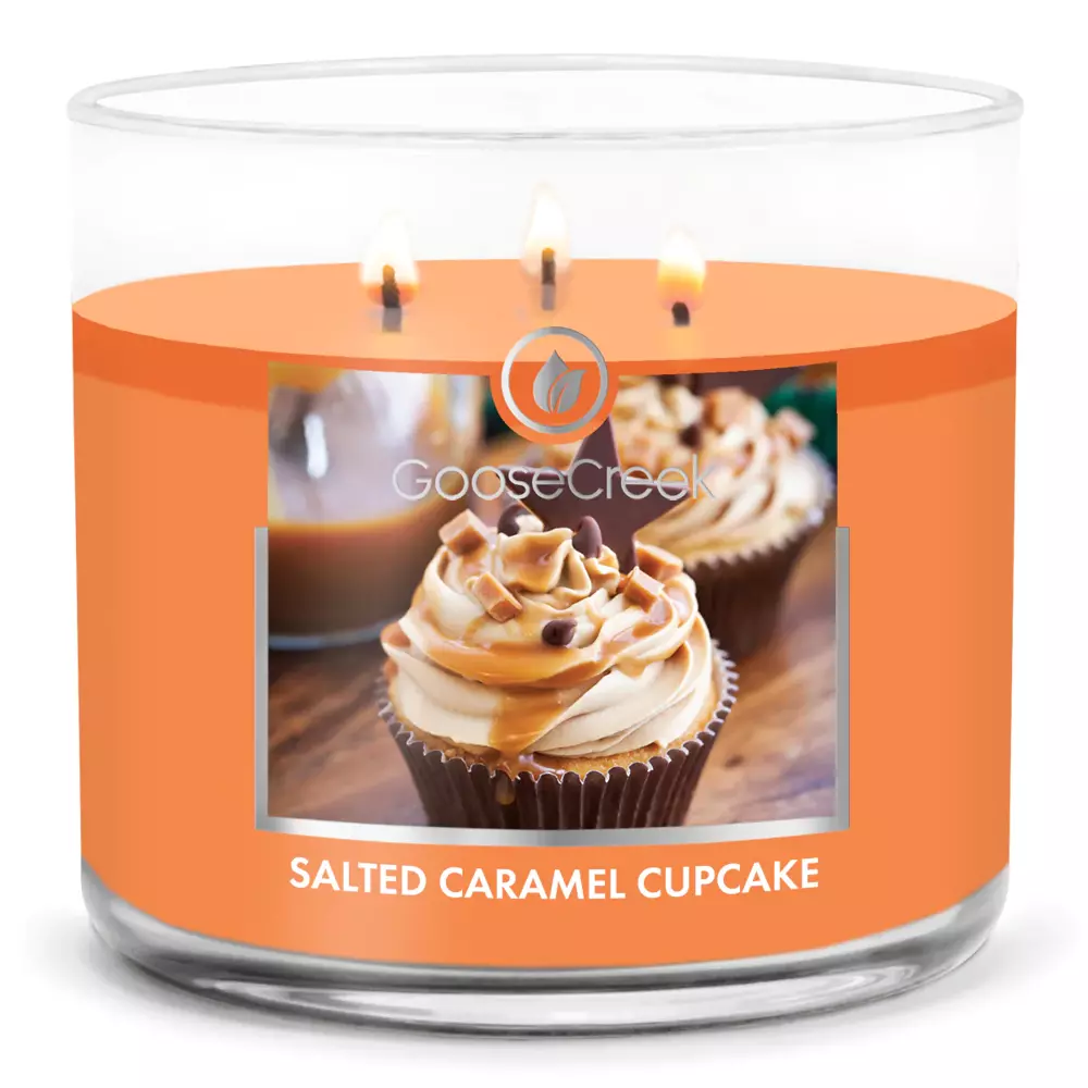 Goose Creek świeca sojowa 3 knoty Salted Caramel Cupcake