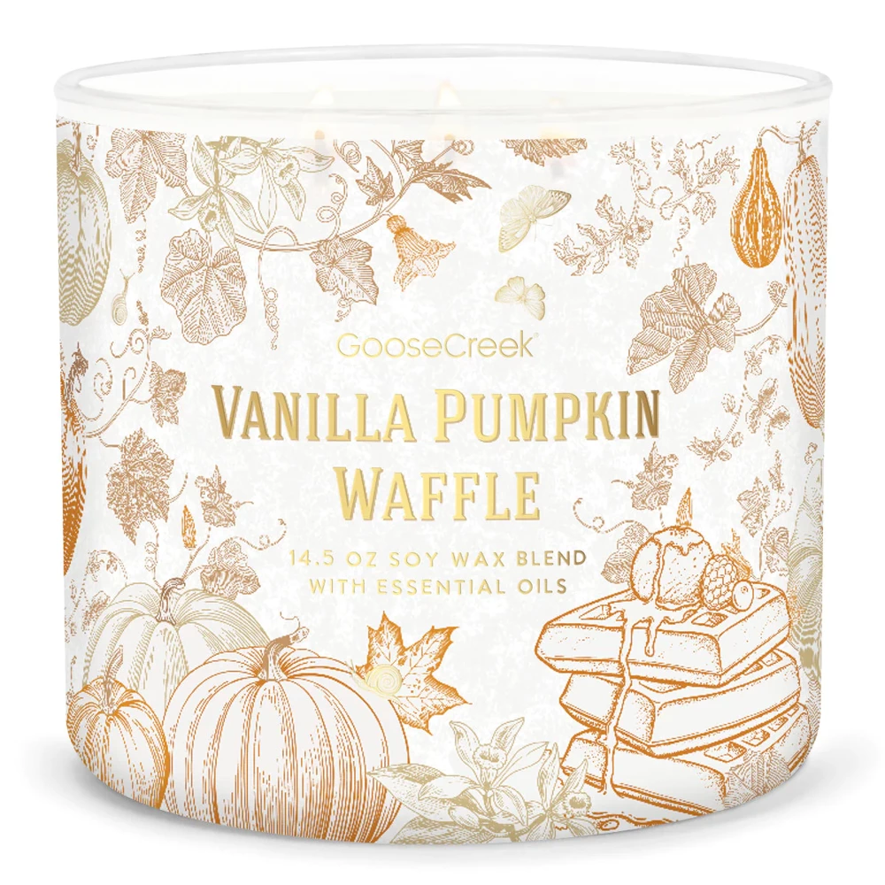 Goose Creek świeca sojowa 3 knoty Vanilla Pumpkin Waffle