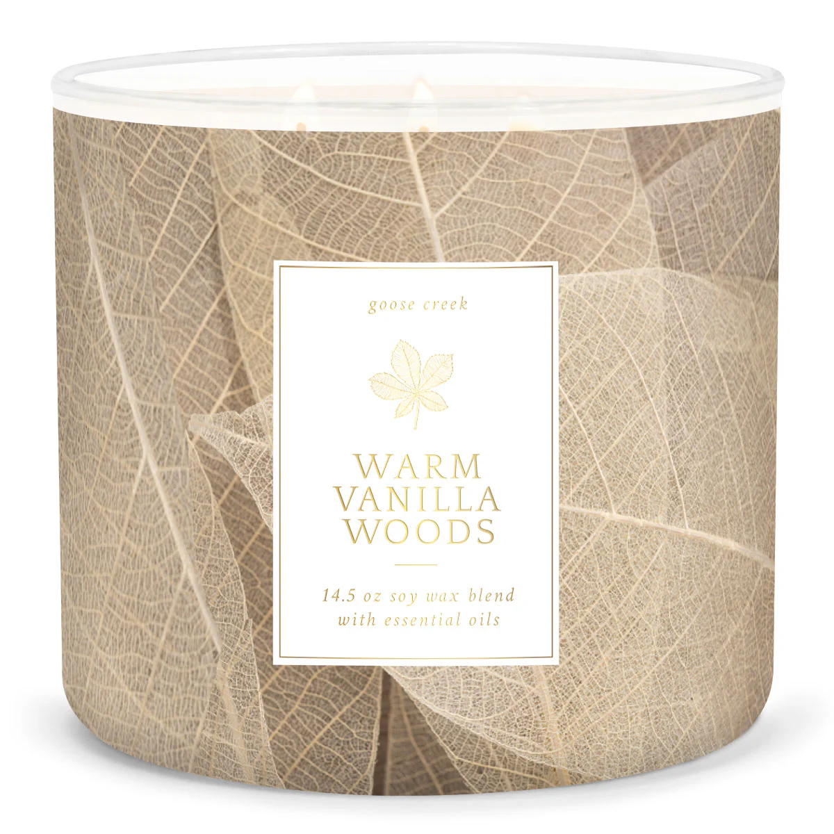 Goose Creek świeca sojowa 3 knoty Warm Vanilla Woods