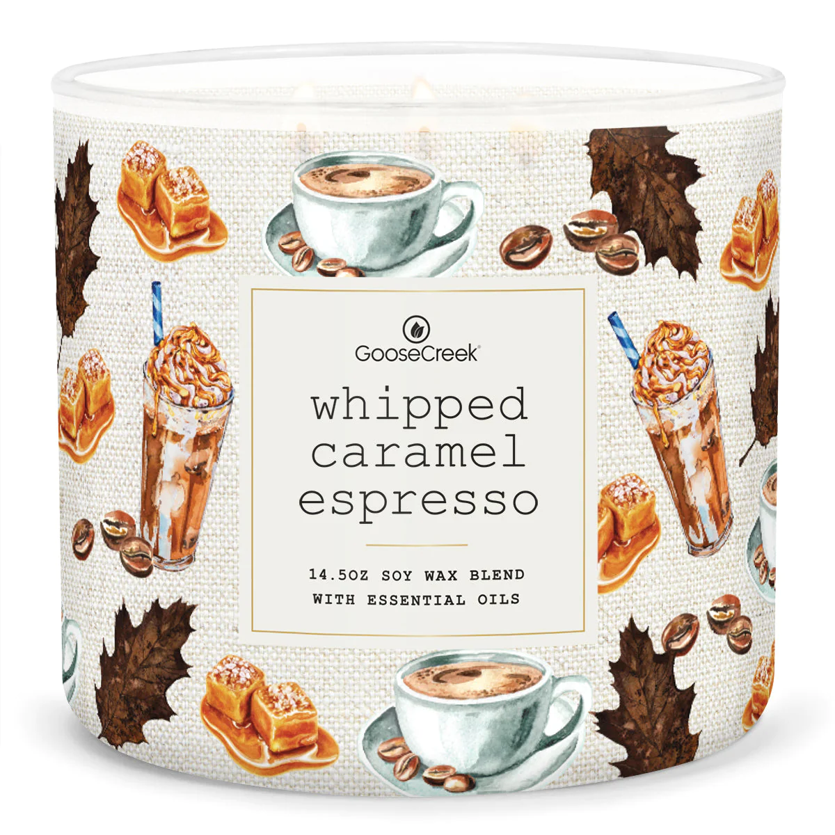 Goose Creek świeca sojowa 3 knoty Whipped Caramel Espresso