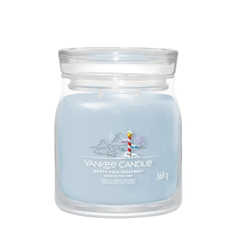 Yankee Candle Signature NORTH POLE HIDEAWAY Świeca średnia 